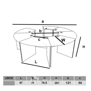 عکس شماره 40717 میز-کنفرانس-دایره-ای