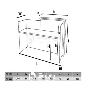 عکس شماره 40936 میز-پذیرش-مدل-KP300