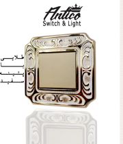 عکس شماره 13469 کلید-و-پریز-طرح-ویتا-طلایی-با-پتینه-سفید