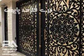عکس درب فلزی حیاطی مدل 055 پایون  19210