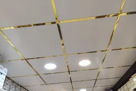 عکس سقف کاذب تایل pvc سپری طلایی سپری استیل سپری سفید  23845