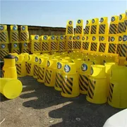 عکس بشکه پلاستیکی 105 سانتی با درب و شبرنگ 41627