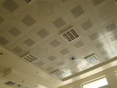 عکس تایل 60×60 سپری نمایان پانچدار رنگ سفید رال 9016 5384