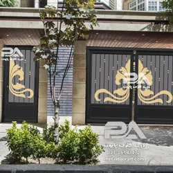 عکس درب فلزی پایون مدل رزا درب حیاطی دو لنگه و تک لنگه 19513