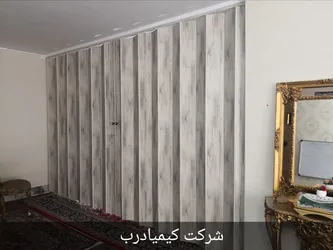 عکس درب آکاردئونی پی وی سی تمام روکش  21968