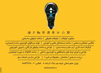 عکس مشاوره تبلیغات. تبلیغات محیطی. ساخت مدل های سه بعدی آگهی در شماره 264 2400