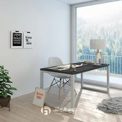 عکس میز کارمندی ام دی اف با پایه فلزی مدل K79 35336
