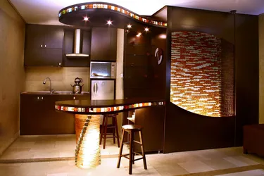 عکس کاشی شیشه ای دست ساز بین کابینتی آشپزخانه 9107
