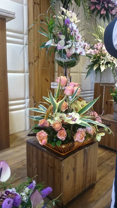 عکس فلاور باکس.گلدان چوبی 18339