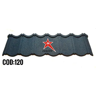 عکس تایل سنگریزه آبی مشکی  چیکان  21057
