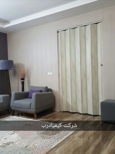 عکس درب آکاردئونی پی وی سی تمام روکش  21956
