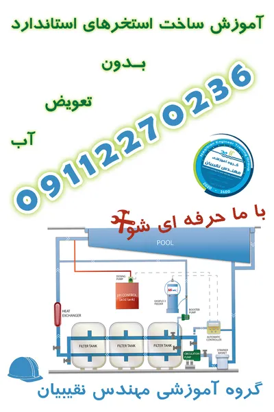 عکس آموزش استاندارد ساخت استخر 31590