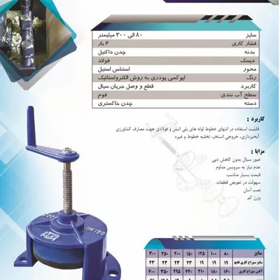 عکس شیر فلکه زبانه لاستیکی  46845