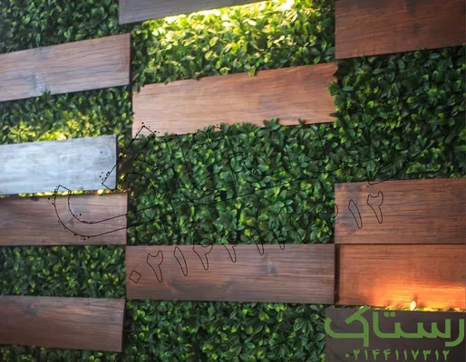 عکس دیوار سبز مصنوعی 8642