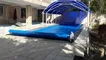 عکس روکش آبی با دستگاه جمع کننده متحرک pvc 15326