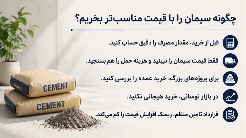 چگونه سیمان را با قیمت مناسب تر بخریم